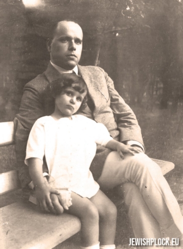 Aniela Stella Klara Szenwic with her father Feliks (photo from the private collection of Dany Yazbeck)